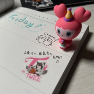 自製TWICE九週年紀念貼紙-Momo 九週年版